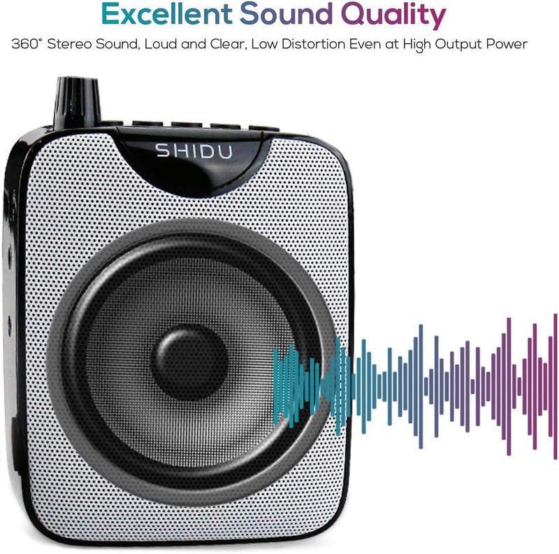 Sprachverstärker Tragbarer Stimmverstärker Lautsprecher mit Mikrofon Headset Mini Verstärker Stimmen