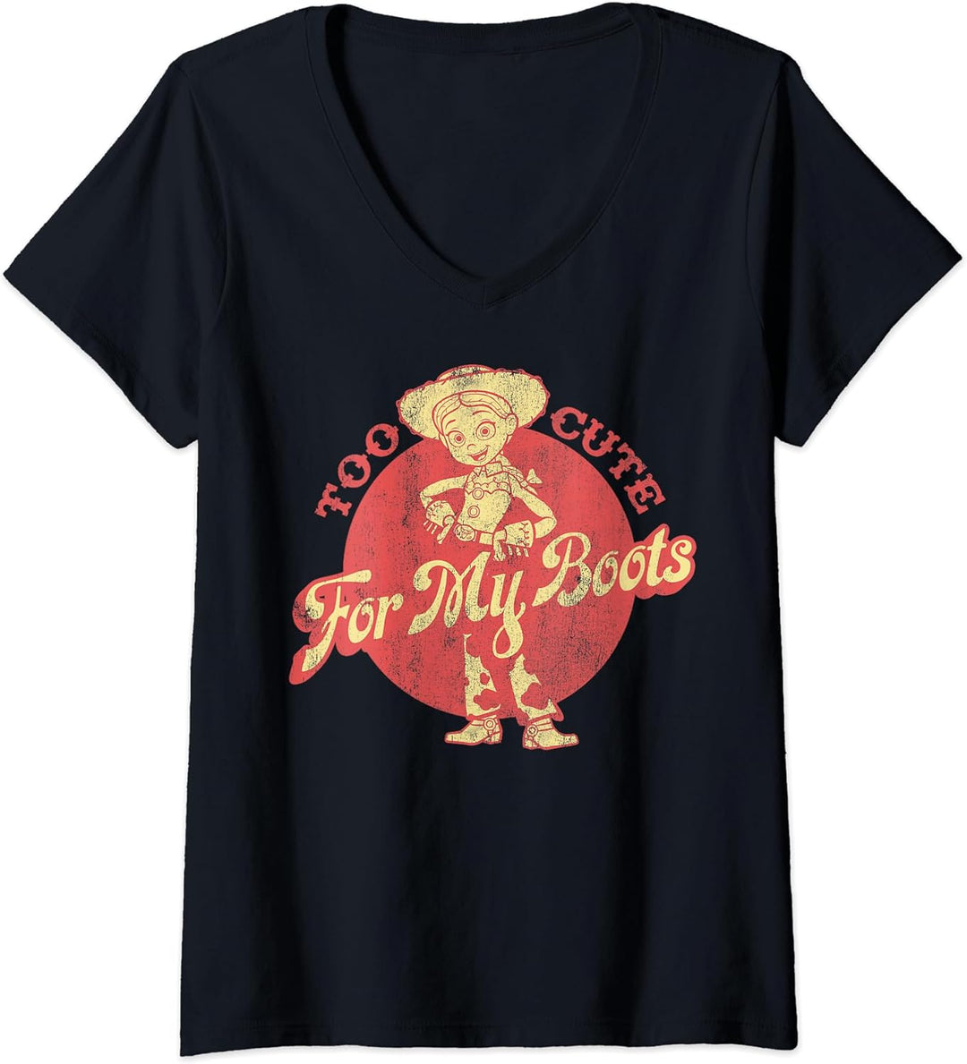 Womens Disney Pixar Toy Story 4 Jessie Too Cute V-Neck T-Shirt