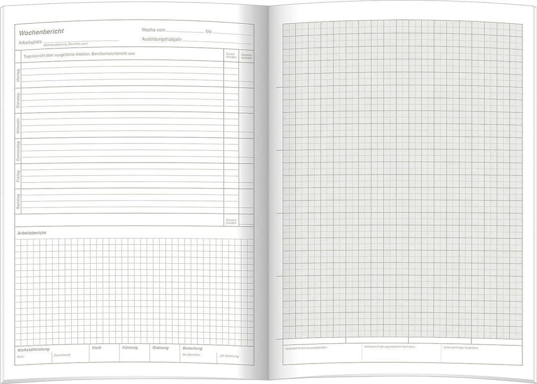 RNK - Verlag Ausbildungsnachweis ? Wochenbericht (10, Wochenbericht)