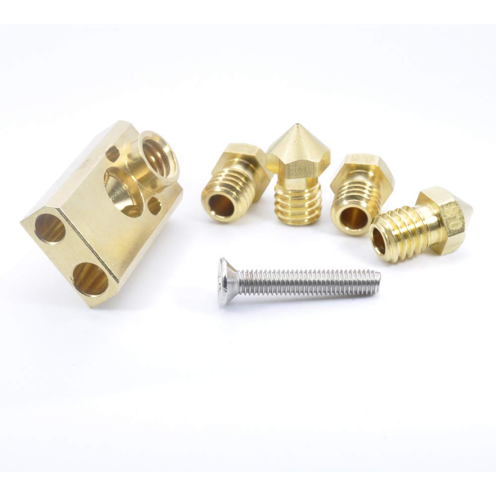 Heizblock-Düsenset kompatibel mit Ultimaker 2 + UM2 Extended 3D-Drucker Olsson Block Hotend, austaus
