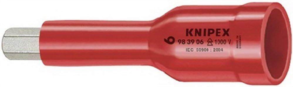 Knipex Steckschlüsseleinsatz für Innensechskantschrauben mit Innenvierkant 1/2" 75 mm 98 49 06 One S