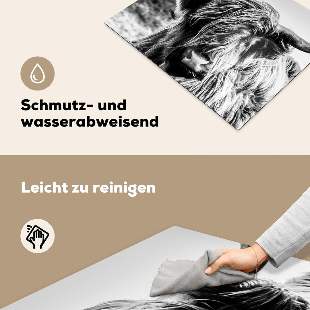 KitchenYeah© Herdabdeckplatte Einteilig Küche Herdabdeckung Ceranfeld Herdabdeckplatten Anti Rutsch