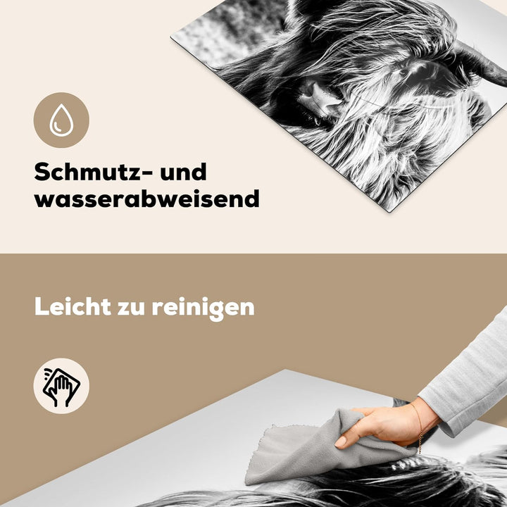 KitchenYeah© Herdabdeckplatte Einteilig Küche Herdabdeckung Ceranfeld Herdabdeckplatten Anti Rutsch