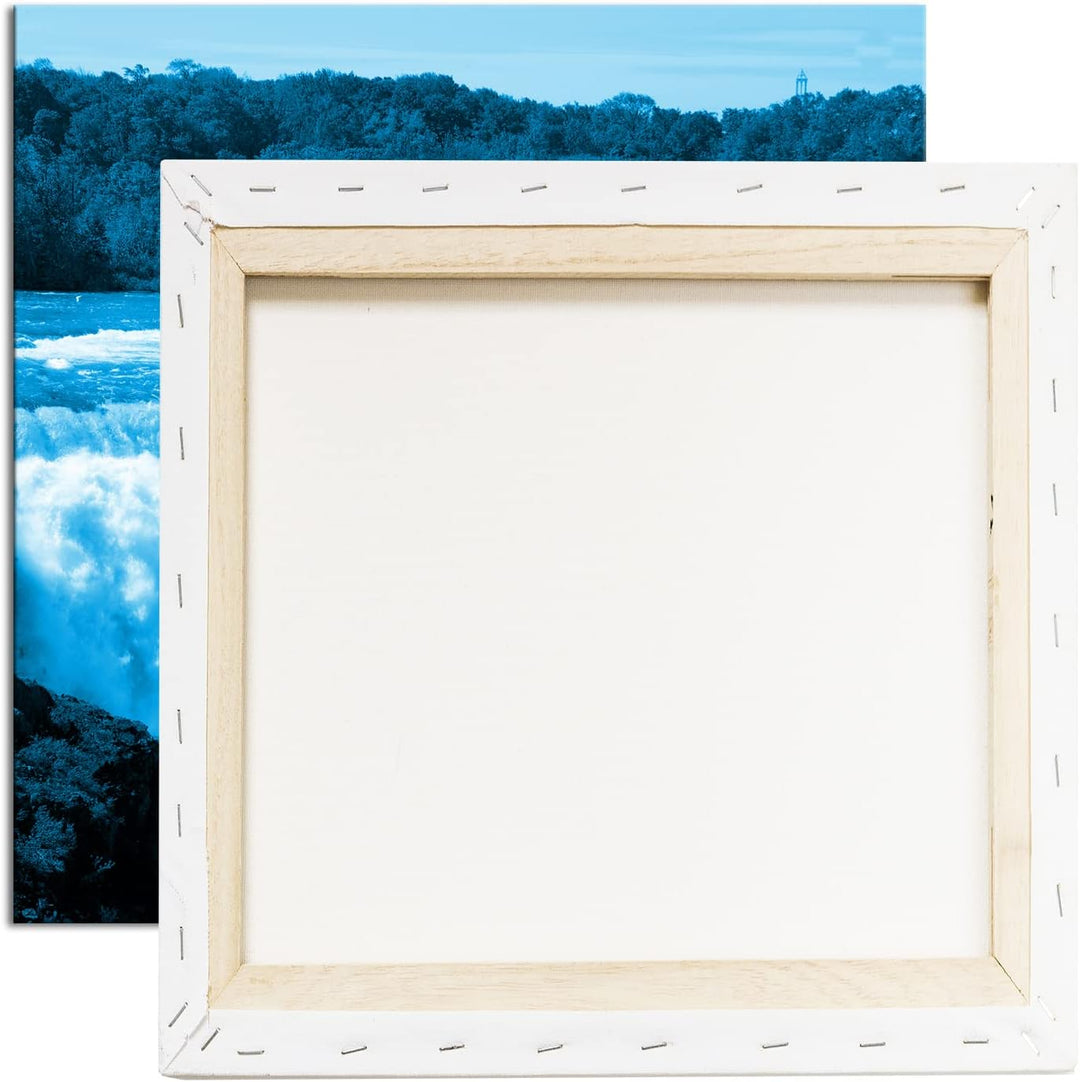 deyoli schöne Niagara Wasserfälle im Format: 60x60 Effekt: Zeichnung als Leinwandbild, Motiv auf Ech