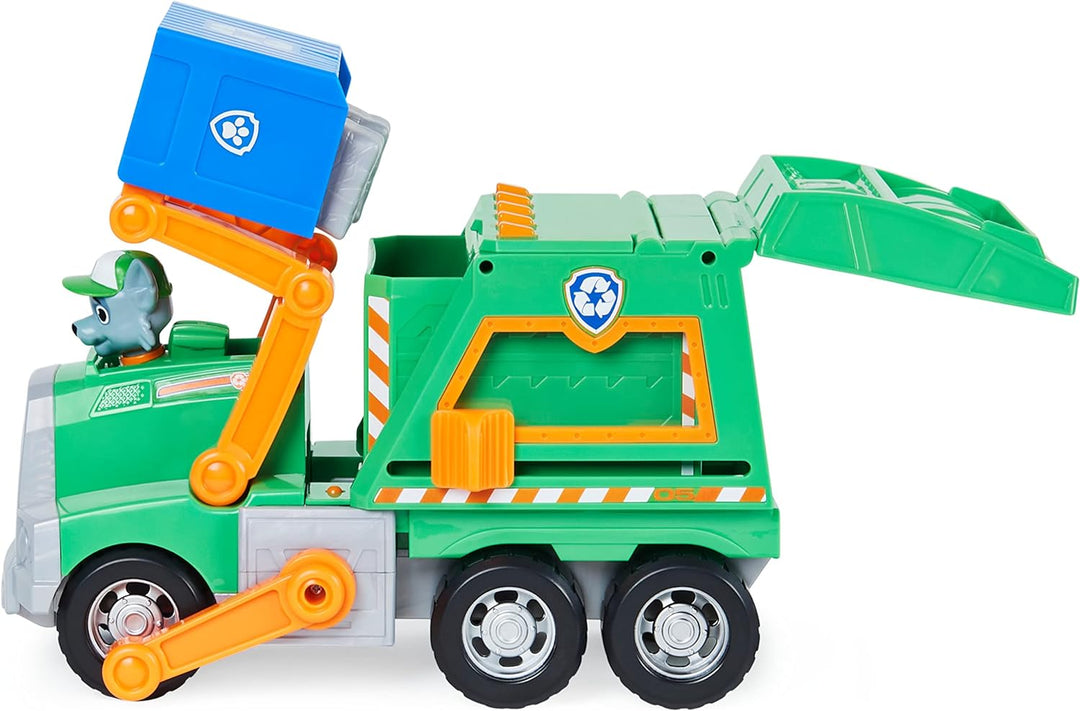 Paw Patrol Rockys Deluxe-Recycling-Truck mit Sammelfigur und 3 Werkzeugen Single, Single