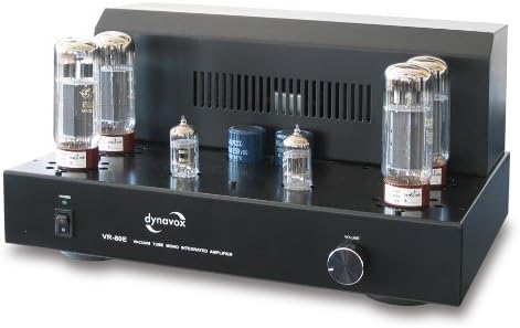 Dynavox Röhren Mono-Vollverstärker VR-80 schwarz, HiFi-Verstärker für warmen Röhren-Sound, Vintage-D
