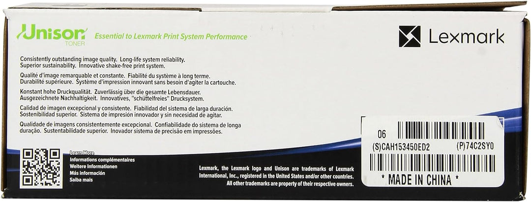 Lexmark Rückgabe Toner CS720 CS725 CX725 74C2SY0 Original Gelb 7000 Seiten