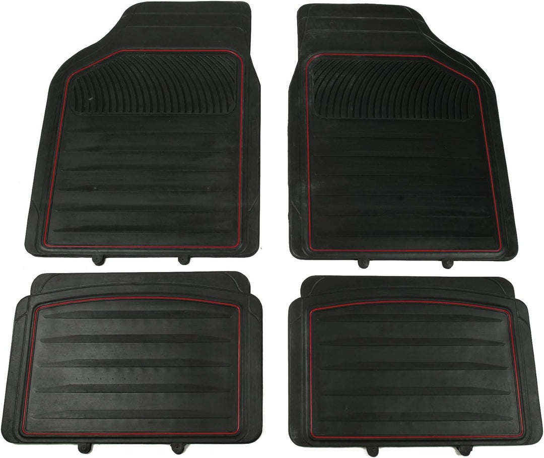 Unitec 74942 Autogummimatte Red Line 4tlg.