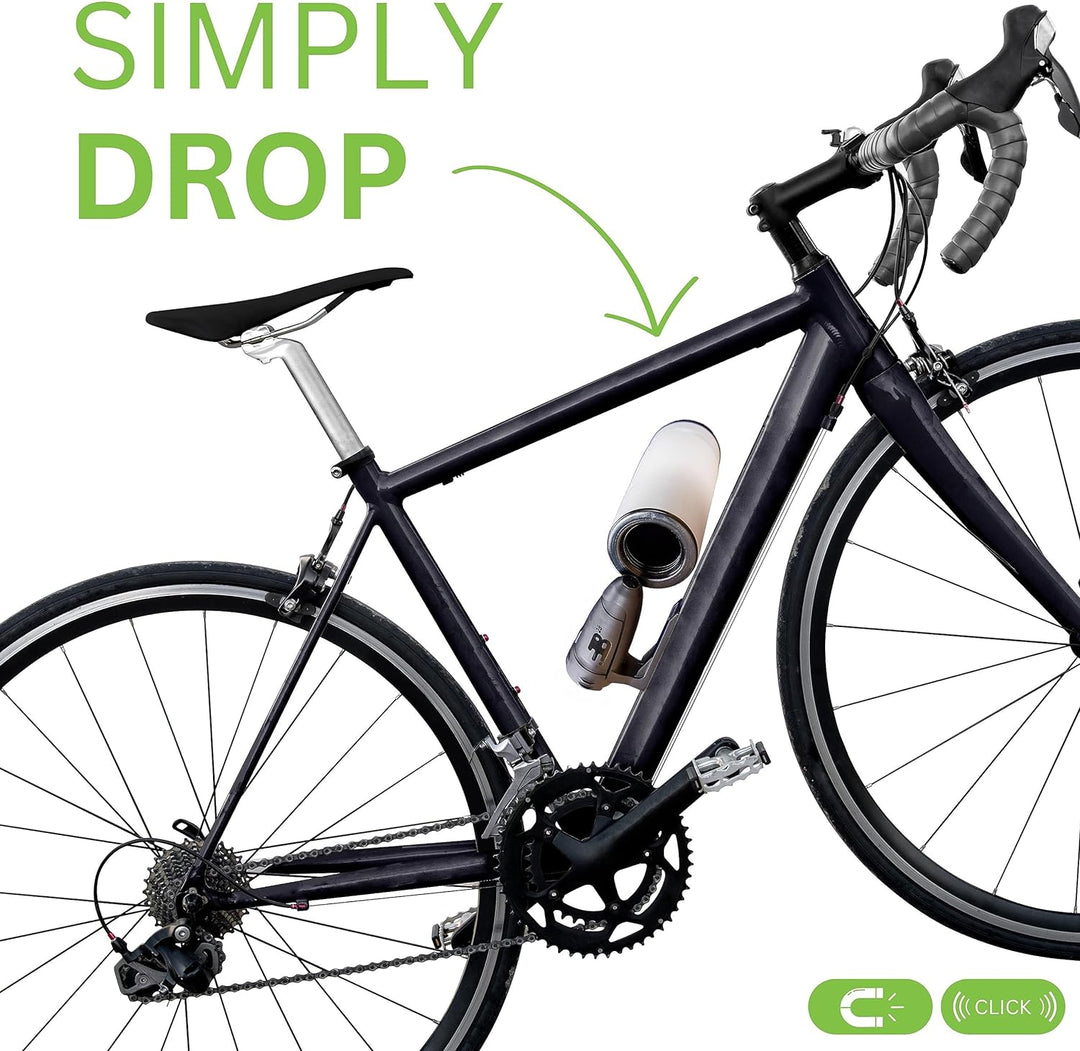 Bottle28 | 500 ml Fahrrad-Trinkflasche mit magnetischem Flaschenhalter & integrierter Werkzeugaufbew