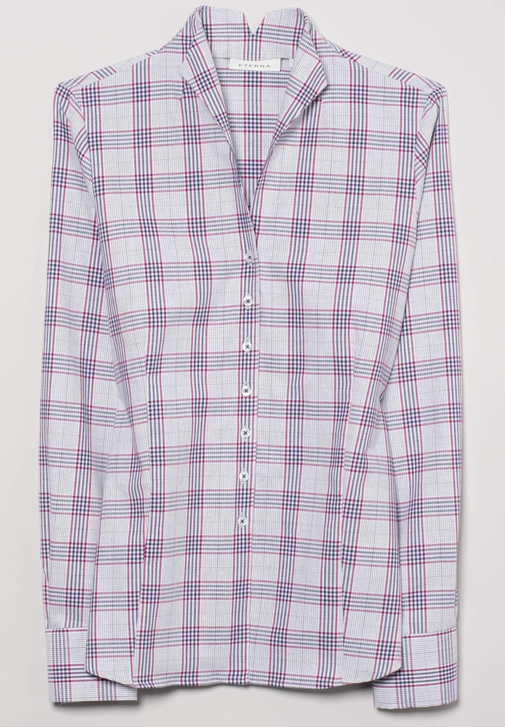 eterna Langarm Bluse MODERN Classic kariert