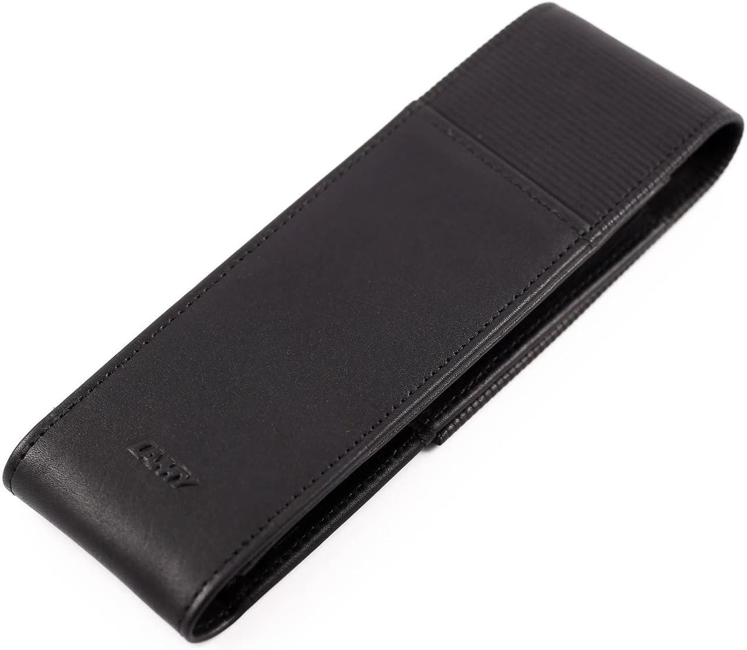 LAMY A 302 Lederwaren – Hochwertiges Nappaleder-Etui 859 in der Farbe Schwarz - Für zwei Schreibgerä