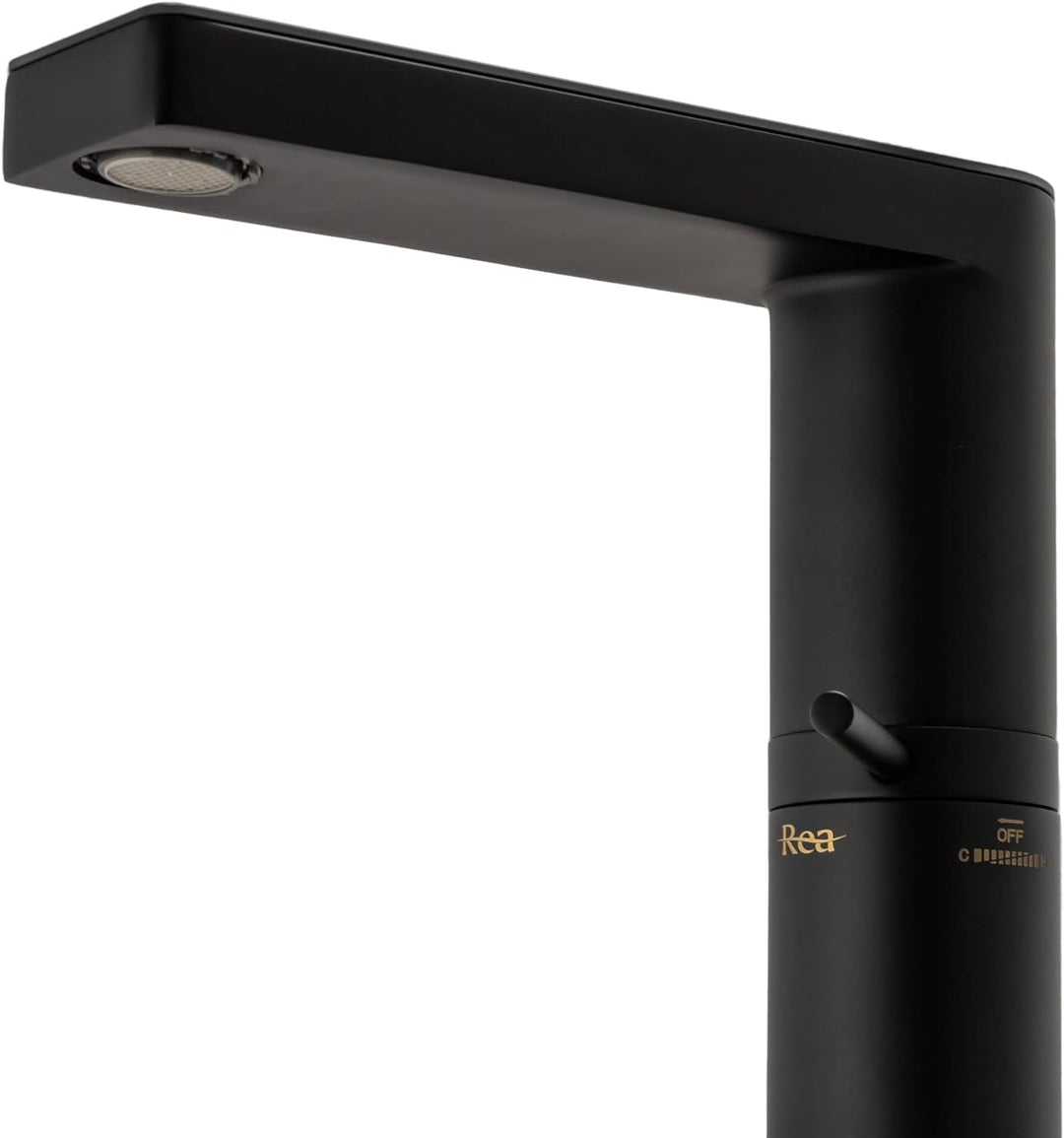 Rea Waschtischarmatur AMAR LCD BLACK LOW Wasserhahn Bad Badarmatur aus Messing Armatur für Waschbeck