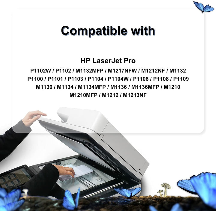 LOSMANN 4x Schwarz Toner Kompatible für HP 85A CE285A für Laserjet Pro P1005 P1006 P1102W P1102 M113