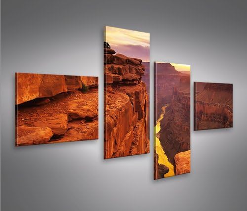 islandburner Bild Bilder auf Leinwand Grand Canyon 4L XXL Poster Leinwandbild Wandbild Dekoartikel W