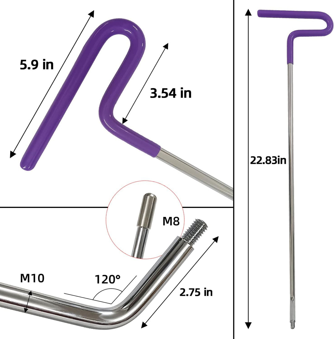 CYGOODS Karosserie-Hakenstangen Kotflügeltür Dings Dent Auto Paintless Hagelentfernungs-Reparaturwer