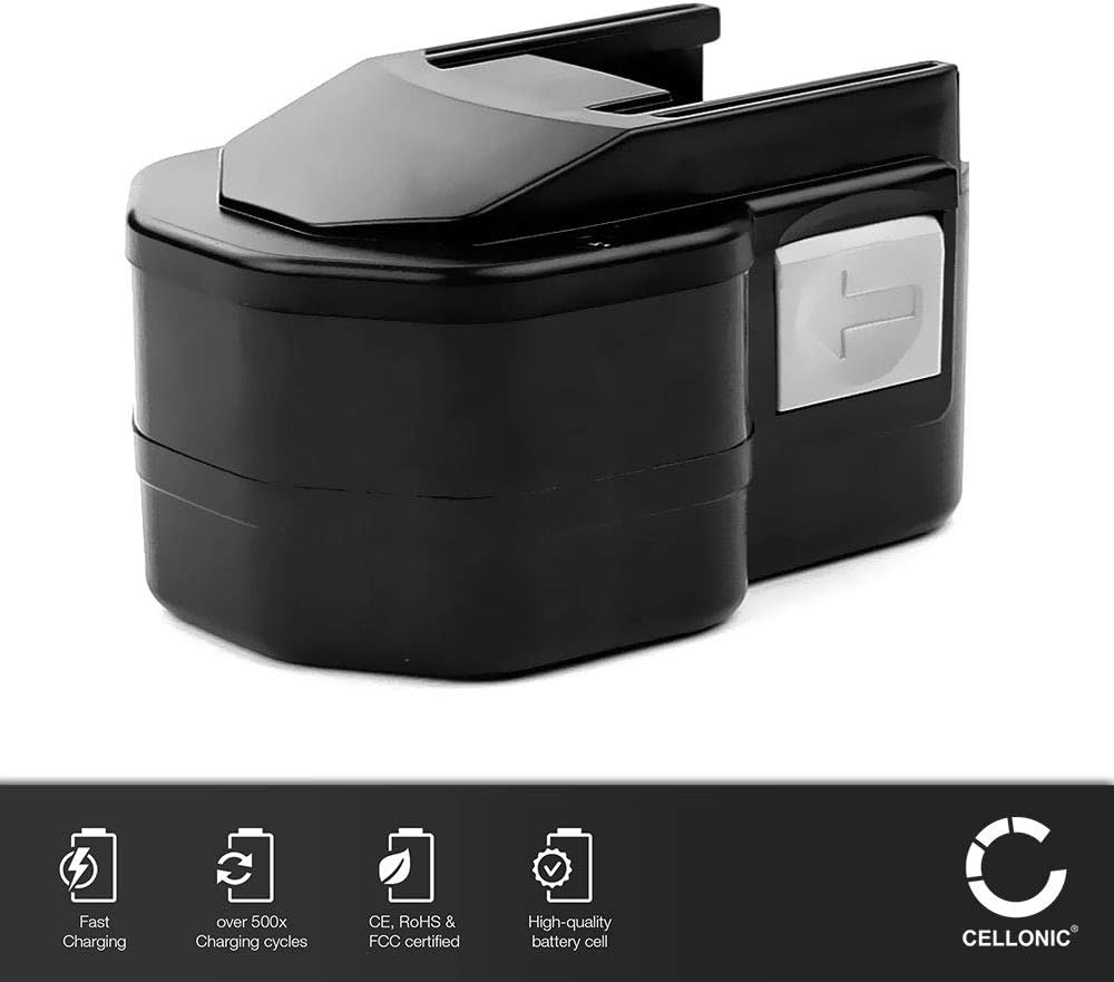 CELLONIC® Akku 12V, 3Ah, NiMH  kompatibel mit MilwaukeePLD12 X,PCG12, B12, PDD12X,PES12T Option Ersa