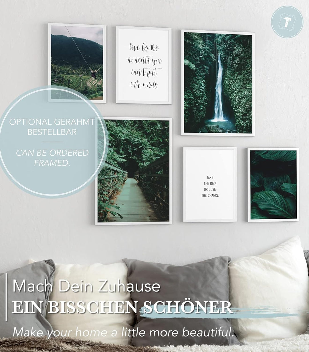 Papierschmiede® Mood Poster Set Wild Adventure, Bilder Wohnzimmer Deko Schlafzimmer, 2x DIN A3 (ca.