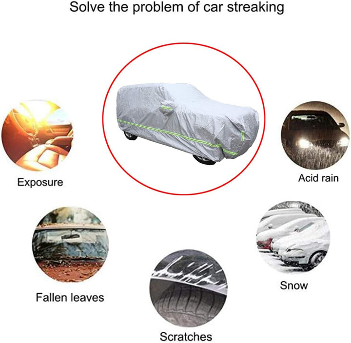 DIYUCAR Polyester-Vollgarage für LR Discovery 4 5, wetterfest, wasser-, schnee-, staub- und kratzfes