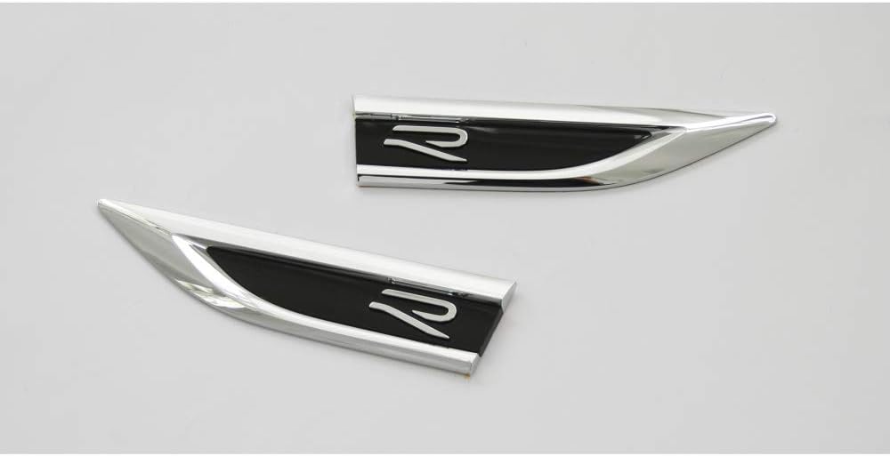 Original VW T-ROC R-Modell Plakette Set seitlich Kotflügel Emblem Tuning Logo, 2-teilig