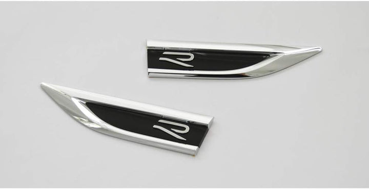 Original VW T-ROC R-Modell Plakette Set seitlich Kotflügel Emblem Tuning Logo, 2-teilig