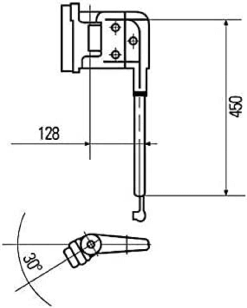 HELLA - Halter, Aussenspiegel - elektrisch - Breite: 128mm - Höhe: 450mm - 6-polig - rechts - 8HG 50