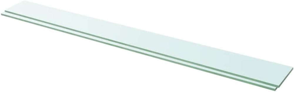 FIRBNUS 110x12x0,8 cm 2 STK. HĂ€ngeregal Glasregalboden Ablagen Regal Glas Bad Regal Schwebend fĂŒr Ba