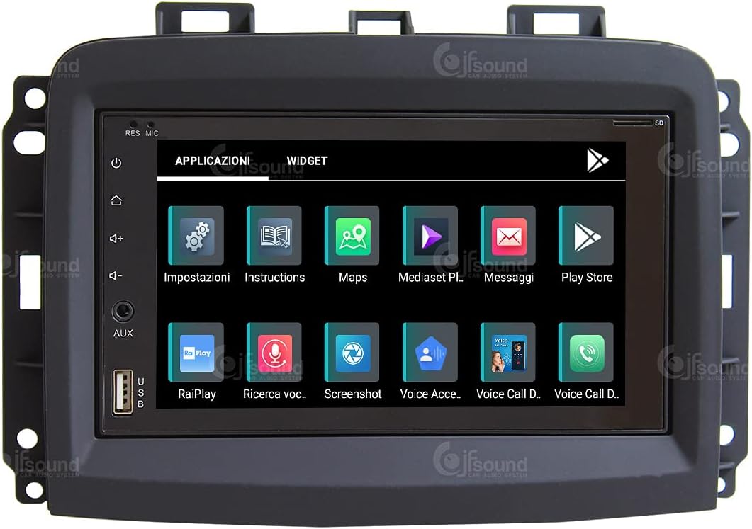 Costum fit Autoradio für FIAT 500L New Android GPS Bluetooth WiFi Dab USB Full HD Touchscreen Displa