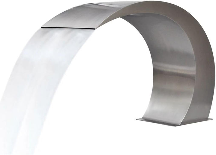 yorten Wasserfall Schwalldusche mit gebogenem Edelstahlelement aus Edelstahl 45 x 30 x 60 cm(B x T x