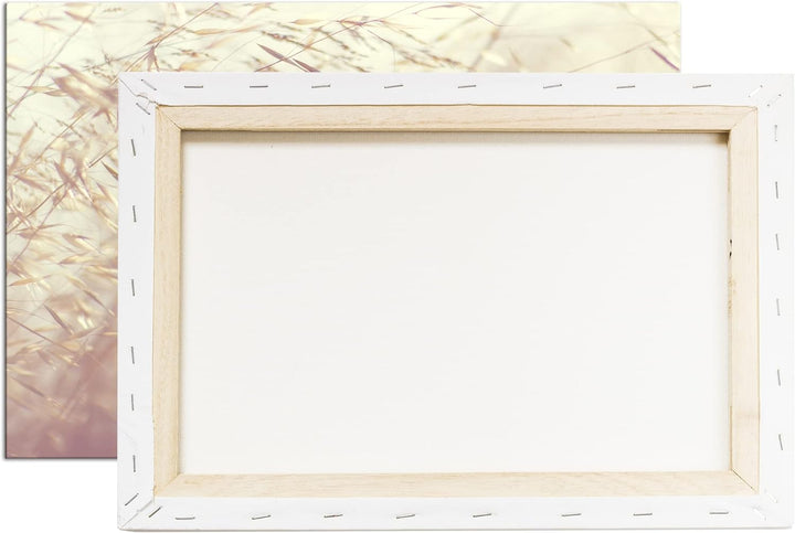 deyoli Wiesengräser Format: 80x60 als Leinwand, Motiv fertig gerahmt auf Echtholzrahmen, Hochwertige