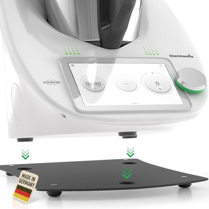 Gleitbrett kompatibel mit dem Thermomix TM6 / TM5 in schwarz - perfektes Zubehör passend für deinen