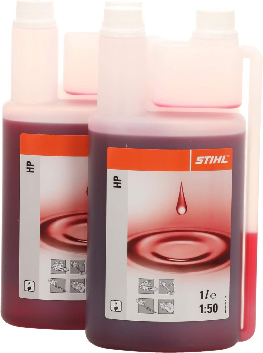 STIHL 2-Takt-Motorenöl HP 2 x 1 Liter Dosierflasche 0781 319 8411