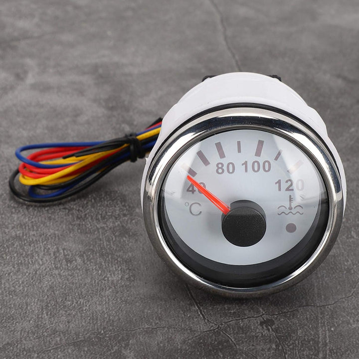Wassertemperaturanzeige, 2-Zoll-K¨¹hlwassertemperaturanzeige 40-120 ¡æ Smart Alarm IP67 Wasserdichte