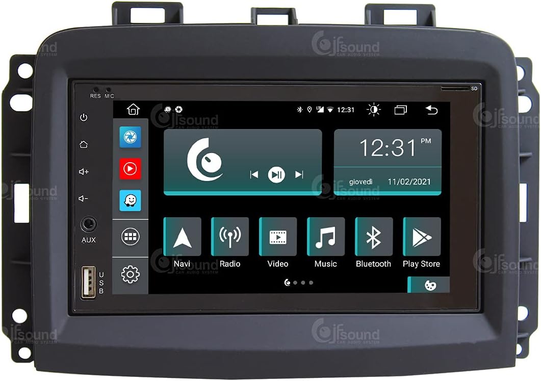 Costum fit Autoradio für FIAT 500L New Android GPS Bluetooth WiFi Dab USB Full HD Touchscreen Displa