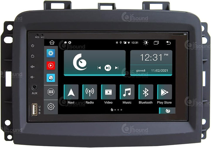Costum fit Autoradio für FIAT 500L New Android GPS Bluetooth WiFi Dab USB Full HD Touchscreen Displa