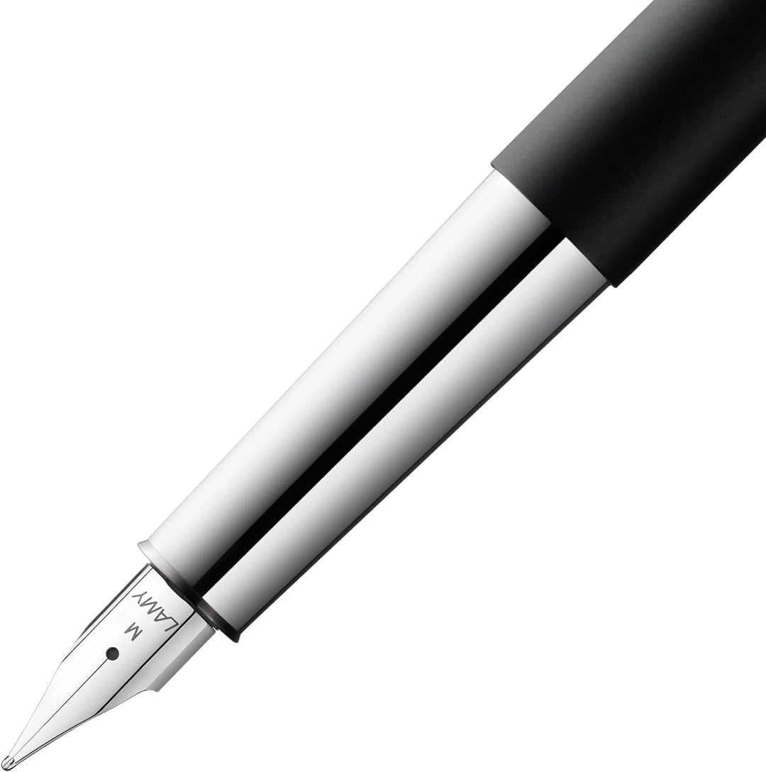 LAMY scala Füllhalter 080 - Füller aus Edelstahl gefertigt In mattschwarz lackiertem Finish mit hoch