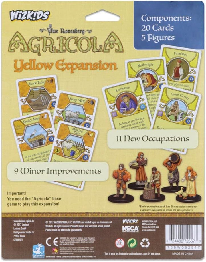 Mayfair Games Europe MFG72257 Agricola Game Expansion: Yellow (5 Figures), Mehrfarbig