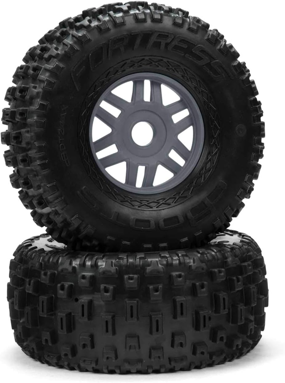 1/8 DBoots Fortress Vorne/Hinten 2.4/3.3 vormontierte Reifen, 17mm Hex, Gunmetal (2)