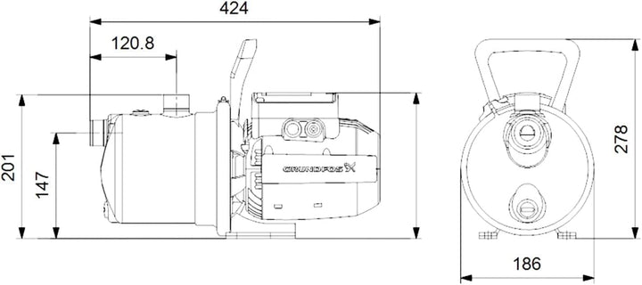 Grundfos 99458769 Selbstansaugende Pumpe JP 5-48