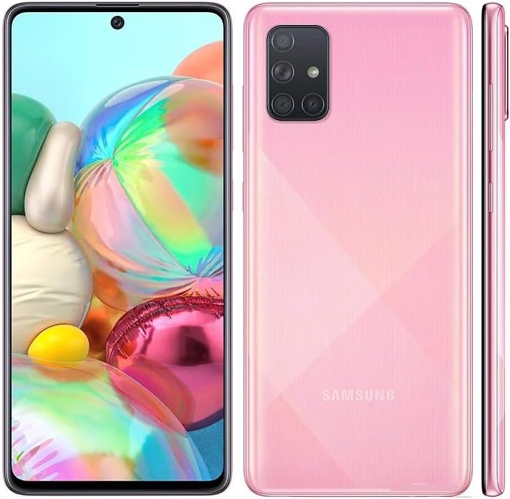 Samsung Galaxy A71 Dual SIM 128GB 8GB RAM SM-A715F/DS Pink Deutschland Prism Crush Pink 128 GB, Deut
