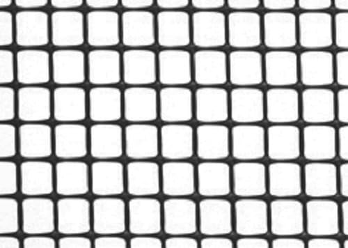 30m² Kunststoffzaun in 0,6m Höhe x 50m Länge Masche 15mm Geflügelzaun schwarz