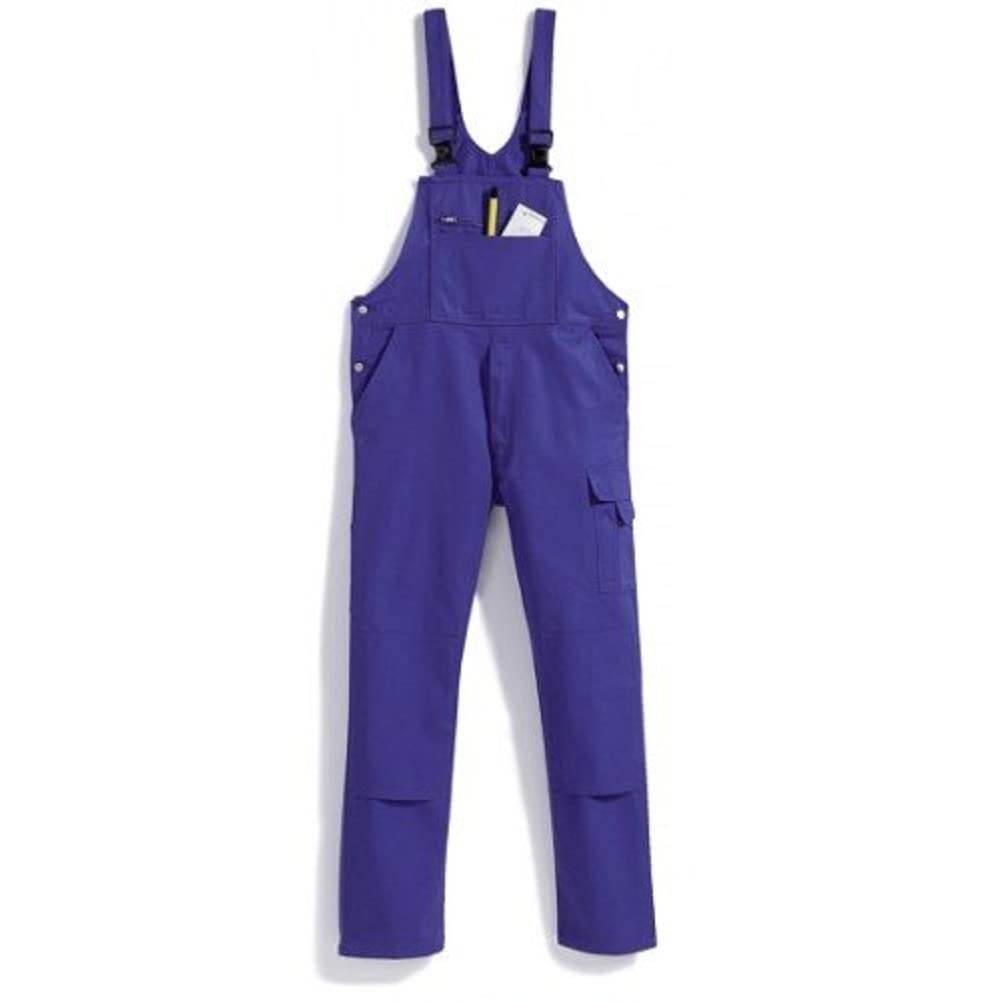 BP Workwear Basic 1482-060-13 Latzhose - Stoffhosenträger mit Gummieinsatz - Taschen für Knieschoner