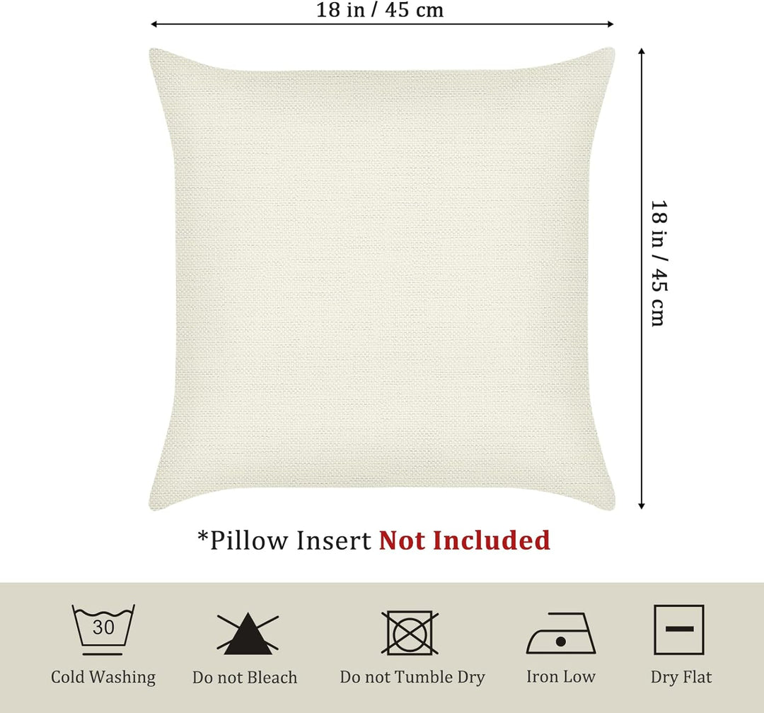 Bonhause 4er Set Kissenbezüge Afrikanische Frauen 45 x 45 cm Ethnisch Stammes Polyester Leinen Dekor