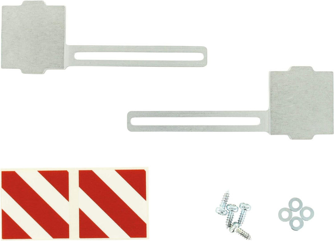 Carson 907448 1:14 Alu Warntafeln mit Dekor (2), RC, Zubehör für Tamiya Trucks, Ersatzteile, Tuningt