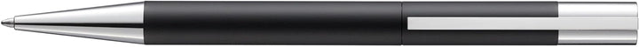LAMY scala Kugelschreiber 280 – Kuli aus Edelstahl in der Farbe Schwarz, strichmattiert mit Drehmech