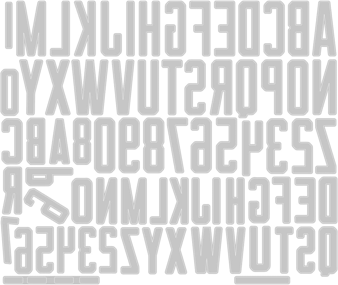 Thinlits Stanzformset 73PK Alphanumerische Theorie von Tim Holtz, Theorie