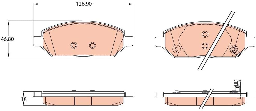 TRW GDB2135 Bremsbeläge