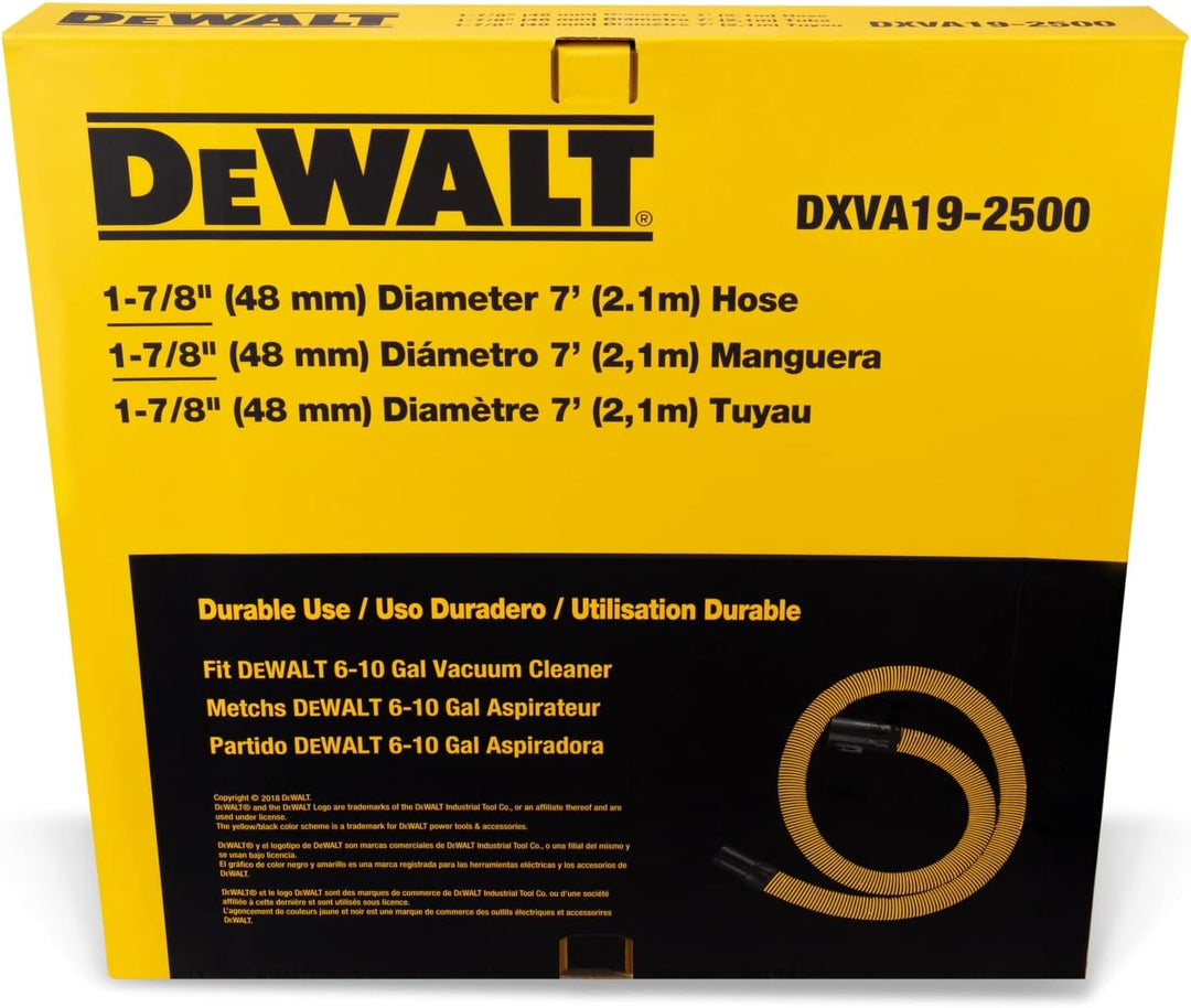DeWalt DXVA19-2500 Ultra Durable Hose 1-7/8", Yellow