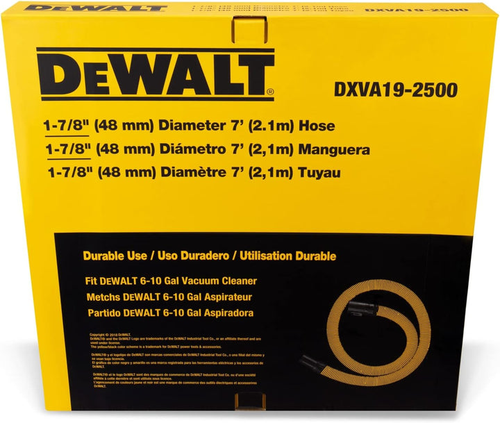 DeWalt DXVA19-2500 Ultra Durable Hose 1-7/8", Yellow