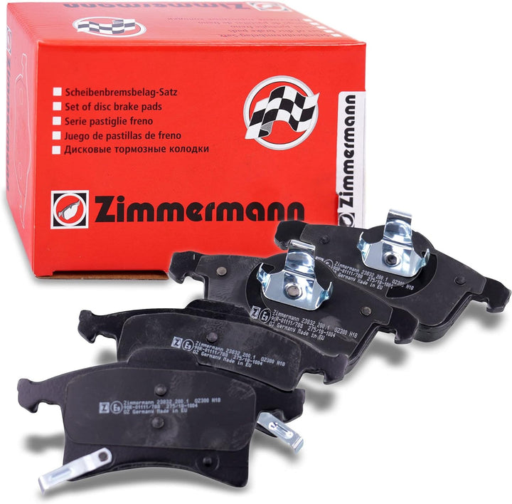 ZIMMERMANN 23832.200.1 Serie Bremsbelagsatz, Hinten, inklusive Platte dämpfend