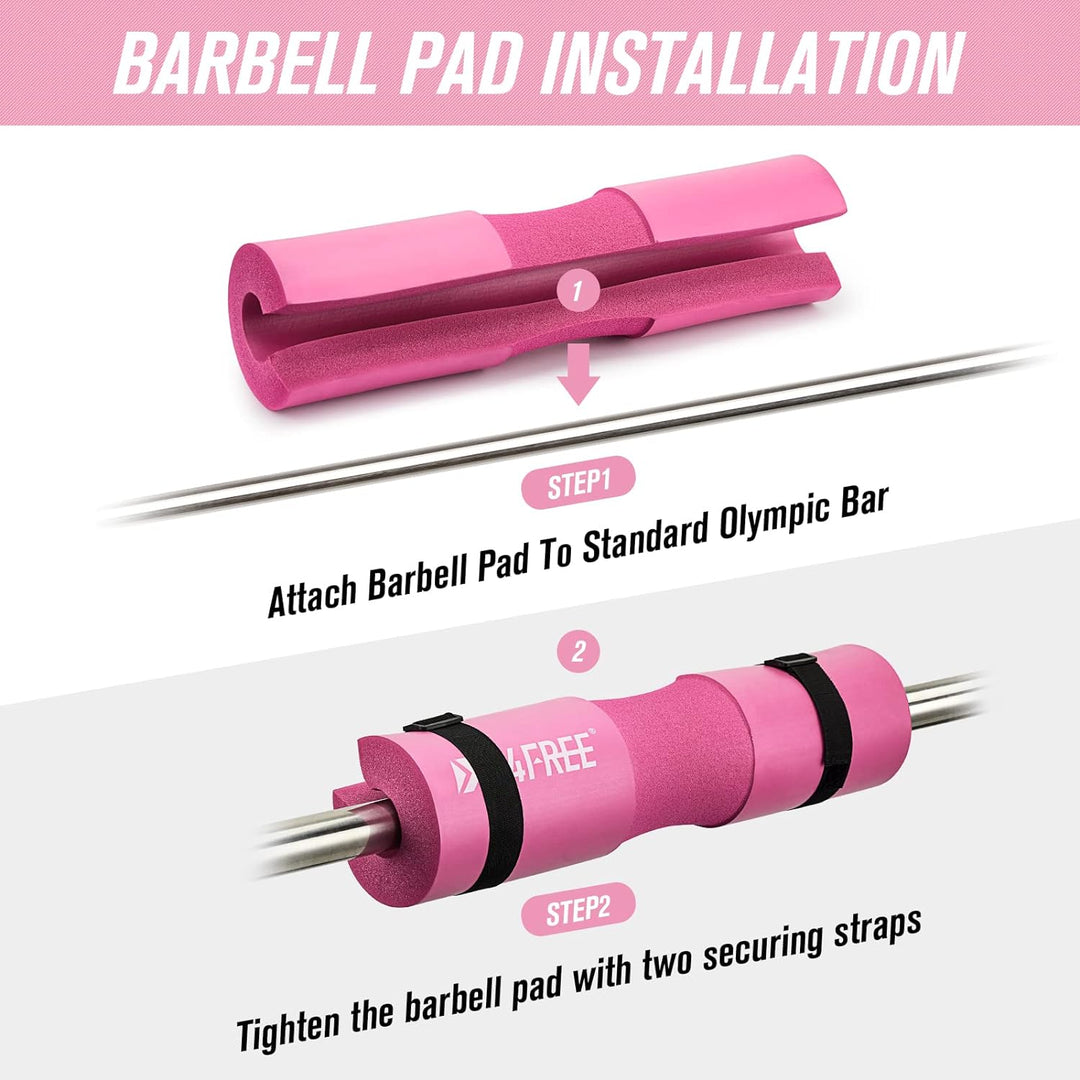 G4Free 9er Set Langhantel Polster/Nackenpolster/Barbell Pad für Kniebeugen/Hip Thrusts/Lunges/Olympi